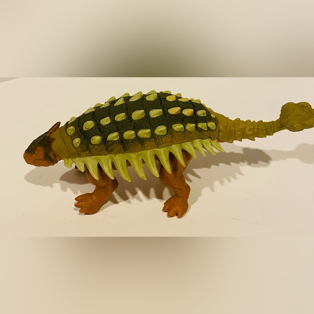 Jurassic World Dino Rivals Attack Ankylosaurus Rare Mattel Dinosaur 9.5" long